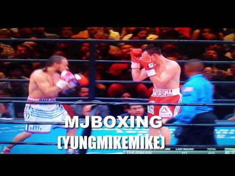 KEITH THURMAN KNOCKSDOWN ROBERT GUERRERO!! POSTFIGHT 3/7/15 CROWD BOOS THURMAN!!!