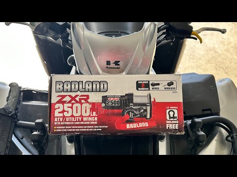 How To Install A Badland ZXR 2500 Winch & Winch Mounting Plate On A 2019 Kawasaki Brute Force 750.