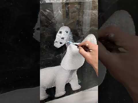 Part of a video titled Snow Graffiti Tutorial on How to spray a snow dog with a can of ... - 
YouTube