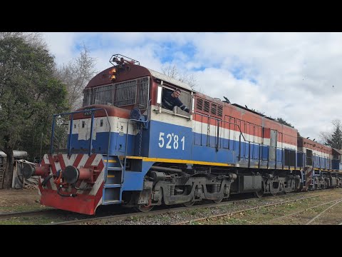 [4K] Tren cargado de NCA con destino a Rosario pasando por Marcos Juárez!!!!!!