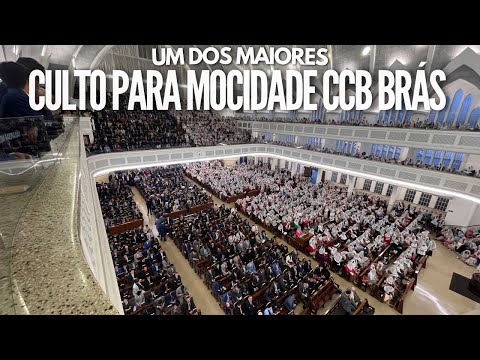 CULTO PARA MOCIDADE CCB BRÁS 08/04/2023 (Ir. Domenico) | HINO CCB 204 - SÓ JESUS É AMIGO VERDADEIRO