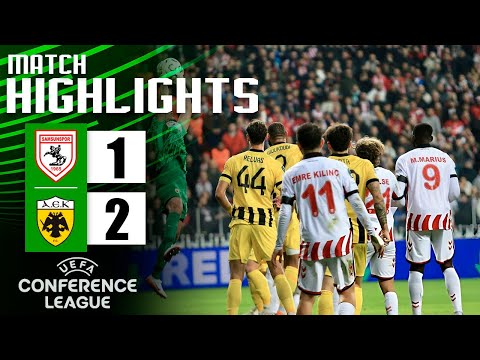 Resumen y goles del Samsunspor vs. AEK Atenas (1-2) | UEFA Conference League 2025 | AEK Atenas Sa...