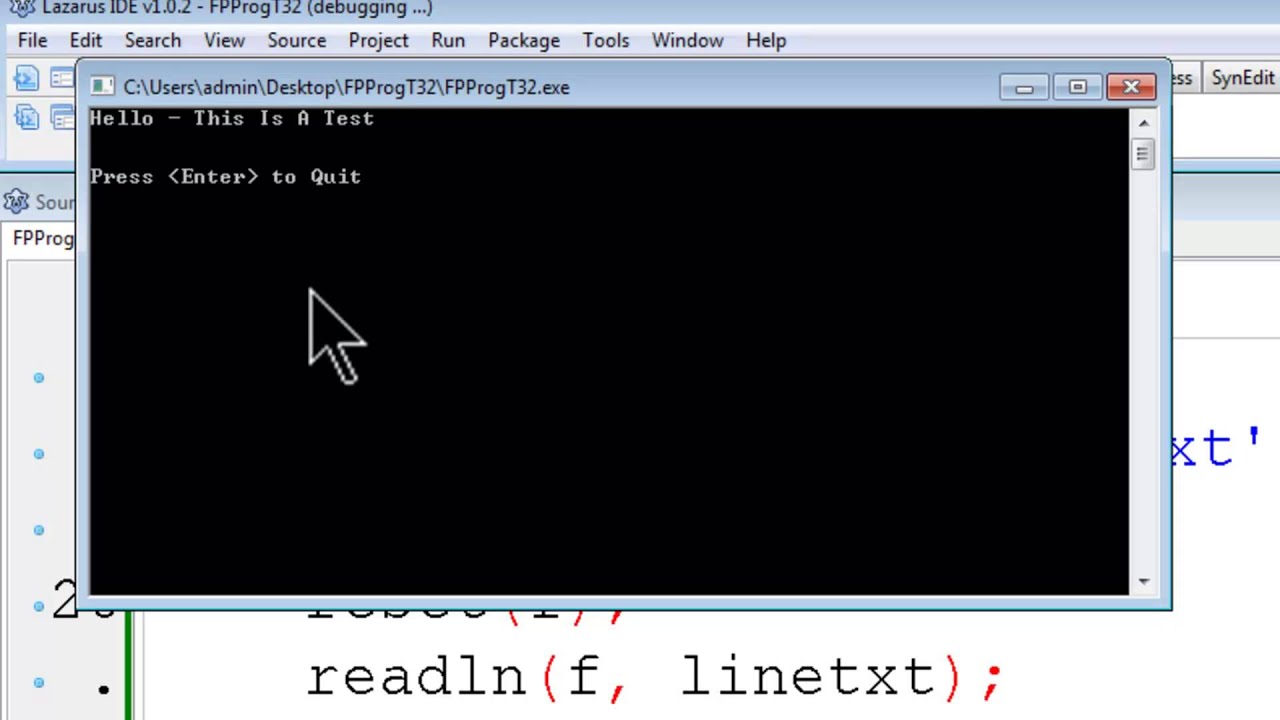 Free Pascal Lazarus Program Tutorial 32 - Reading Text Files