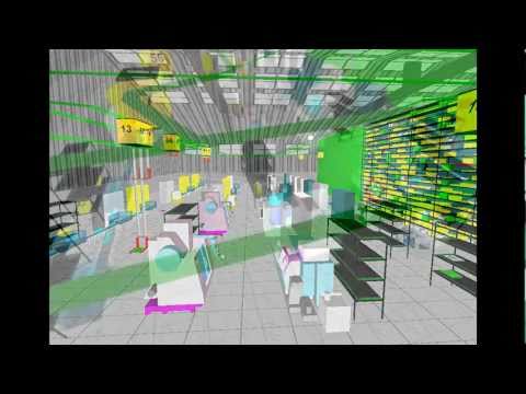 Plant-wide digital twin production logistics simulation