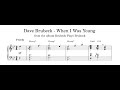 Dave Brubeck - When I Was Young - Piano Transcription (Sheet Music in Description)