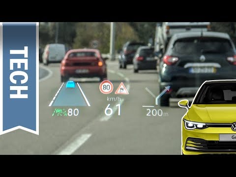 Neues Head-up-Display im VW Golf 8: Das Windshield-Head-up-Display (HUD) im ersten Test