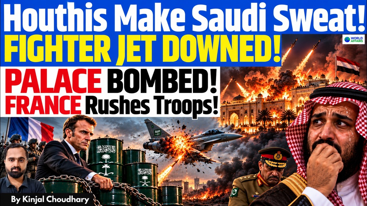 HOUTHIS HUMILIATE SAUDI! Eurofighter Hit, Palace Bombed, France Sends Troops, Pak Hides | Kinjal