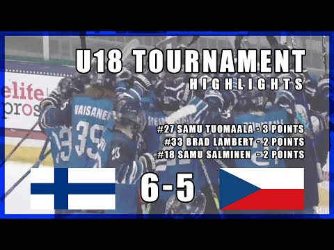 U18 Game highlights | Team Finland Wins in 3rd period comeback vs Czech Republic