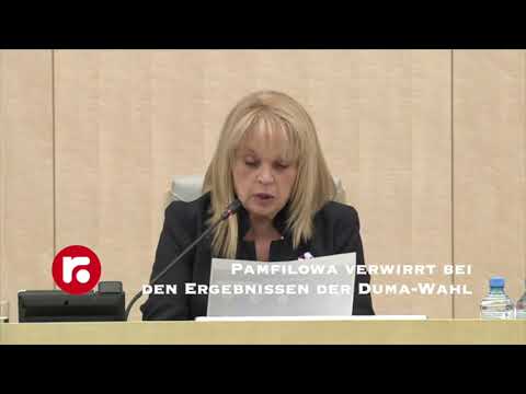 Pamfilowa verwirrt bei den Ergebnissen der Duma Wahl
