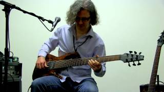 Steve Lawson solo bass cover of Lionel Richie's 'Hello' @ London Bass Guitar Show 2012