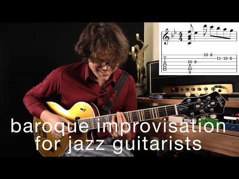 Tutorial | Baroque Improvisation for Jazz Guitarists - J.S.Bach and Jazz chords on Autumn Leaves