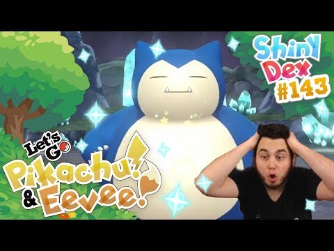 BROOOOO! SHINY SNORLAX in POKEMON LET'S GO PIKACHU and EEVEE!