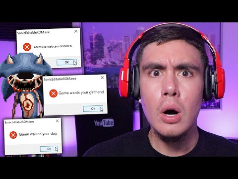 THIS CREEPY PASTA GAME TRIED TO TURN ON MY WEBCAM, STEAL MY GIRLFRIEND & PET MY DOG.. | Sonic.EYX