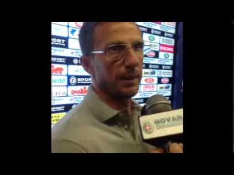 Mr Di Francesco e Pavoletti dopo la vittoria di Novara (TIM CUP 2013/14)