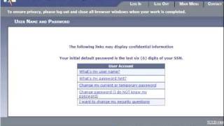 WebAdvisor 1:  Login instructions