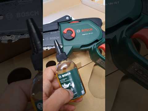 How to oil Bosch Easychain cordless chainsaw #bosch #chainsaw #electric