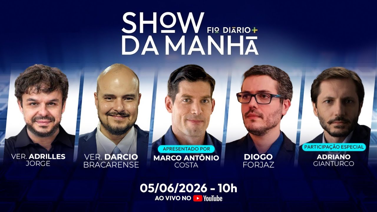 SHOW DA MANHÃ - VORCARO VAI DELATAR  MORAES E TOFFOLI? - 05/06/2026