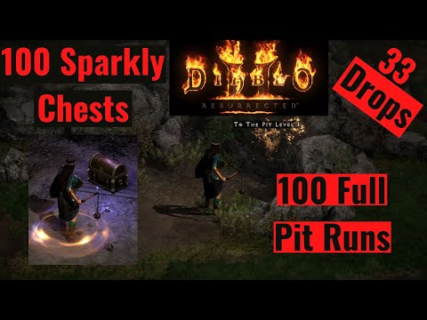 Diablo 2 Resurrected. D2R Online 100 Pit Runs With Sparkly Chests In A Single Day. Was It Worth It?