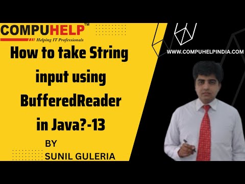 How To Take String Input Using Bufferedreader In Java Core Java Tutorial Www Compuhelp In
