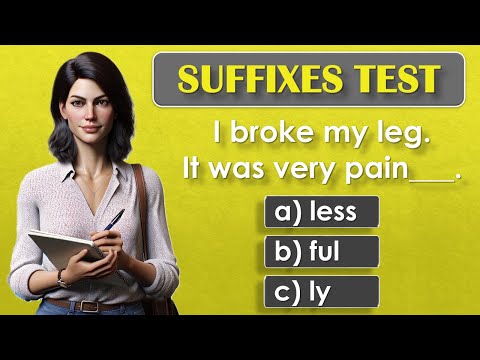Suffixes | English Vocabulary Test