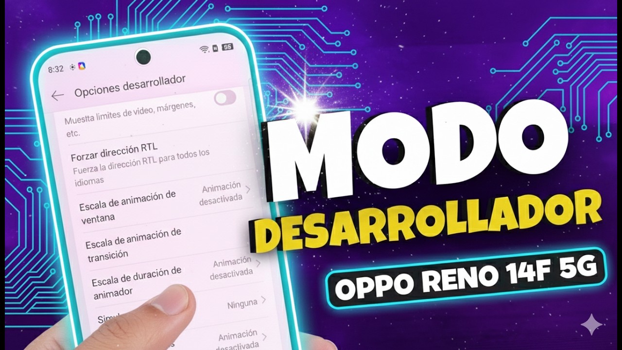 Video de portada sobre cómo activar el modo desarrollador en el OPPO Reno 14F 5G