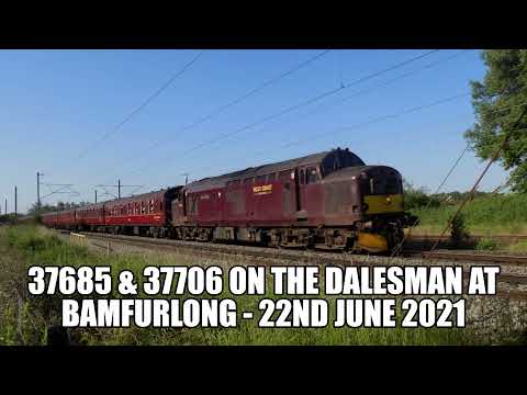 37685 & 37706 On The Dalesman at Bamfurlong - 22nd June 2021