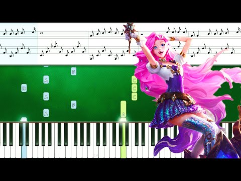 Seraphine, The Starry-Eyed Songstress Champion Theme - League of Legends (Piano Tutorial Sheets)