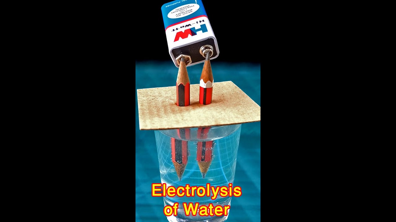 Electrolysis Of Water | How To Produce Hydrogen From Water | Water Electrolysis #shorts