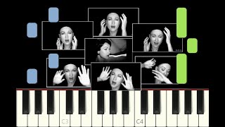 piano tutorial &quot;THE WORLD IS STONE&quot; from STARMANIA / TYCOON, 1978, with free sheet music