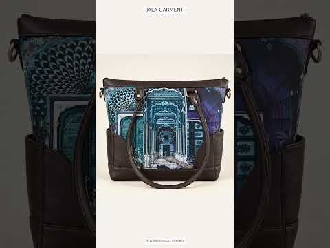 Handmade Palace Print Tote Handbag – JALA GARMENT video 6