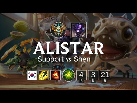 Alistar Support vs Shen - KR Challenger Patch 8.1