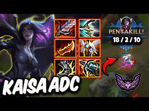 Kaisa vs Ziggs ADC ( PentaKill ) Korea Master 449 LP | Patch 25.19