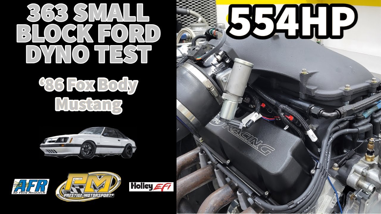 Fox Body Bound 554HP 363ci Ford Holley Side Ram Dyno Testing at Prestige Motorsports