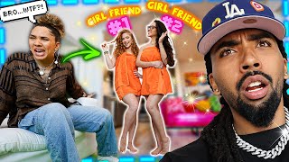 My *SISTER* CATCHES ME with TWO GIRLS !! (SO AWKWARD) 😳😂