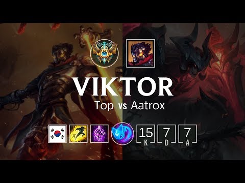 Viktor Top vs Aatrox - KR Challenger Patch 8.24