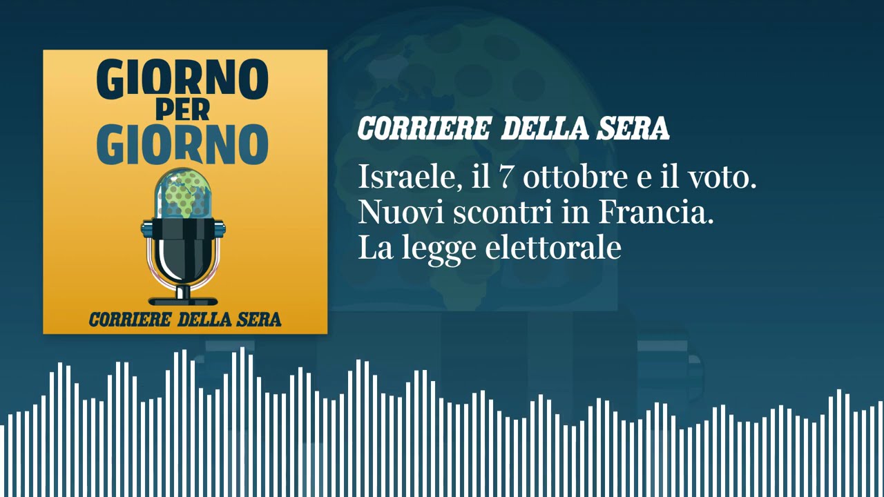 Ep. del 7/10/2026 | Israele, il 7 ottobre e il voto. Nuovi scontri in Francia. La legge elettorale