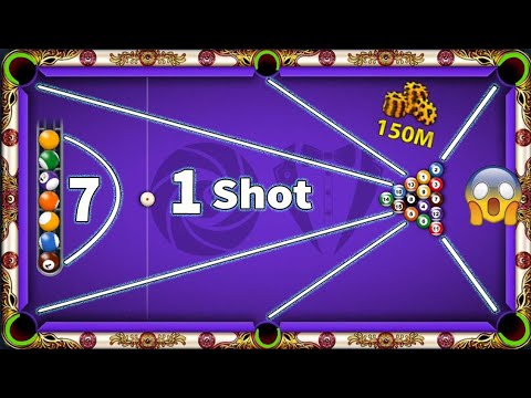 8 ball pool 7 Balls First Shot 🤯 on Venice 150M Coins