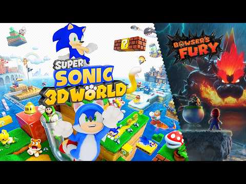 Super Sonic 3D World + Bowser's Fury - Full Game Walkthrough (4K)