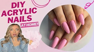 Easy DIY Acrylic Nails @ Home Tutorial