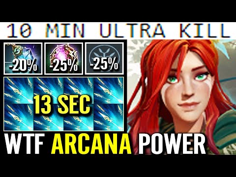 WTF Windranger ARCANA POWER! 10Min Ultra Kill -70% CD Octarine Prism IMMORTAL Carry Build Dota 2 Pro