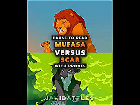 Mufasa Vs Scar (With Proofs) #edit #wis #disney #lionking #scar #mufasa #whoisstrongest #shorts
