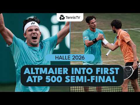 Daniel Altmaier Upsets Daniil Medvedev To Move Into First ATP 500 Semi-Final 🤩 | Halle 2026