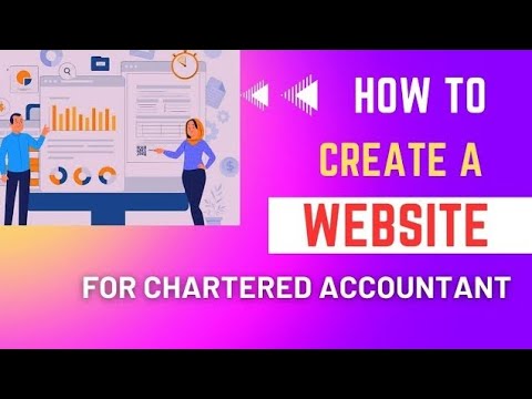 Website for a Chartered Accountant — client website video