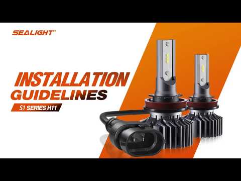 How to Install H11 LED Headlight Bulbs - SEALIGHT S1 Series