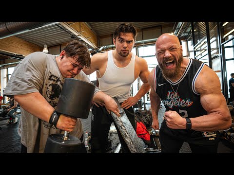 90KG hammer curls one-armed (as clean as Leonidas)