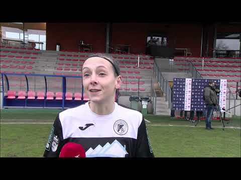 Interview met Eendracht Aalst speelster Anke Vanhooren na de SWL wedstrijd bij R. Standard de Liège