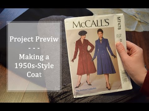 Pattern Preview: Making a 1950's Style Coat // Clara Sews Vintage