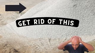 Removing gravel from your yard with only one tool