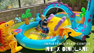 New Backyard Fun! Intex DINOLAND, Inflatable Play Center!