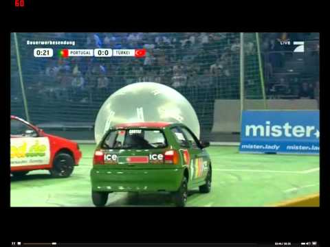 Autoball EM 2012 Eko Fresh gegen Bande
